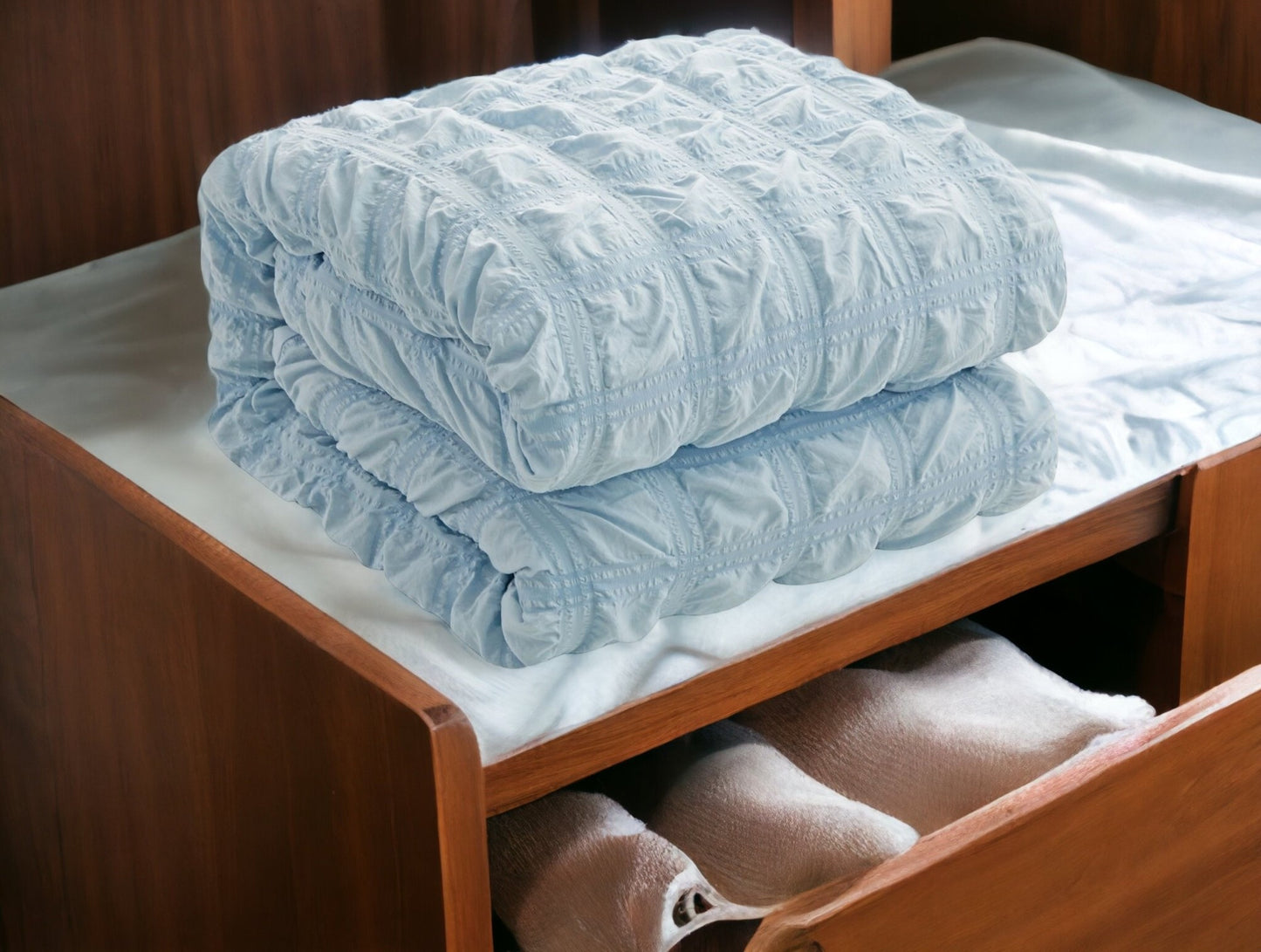 Beige Queen PolYester 180 Thread Count Washable Duvet Cover Set