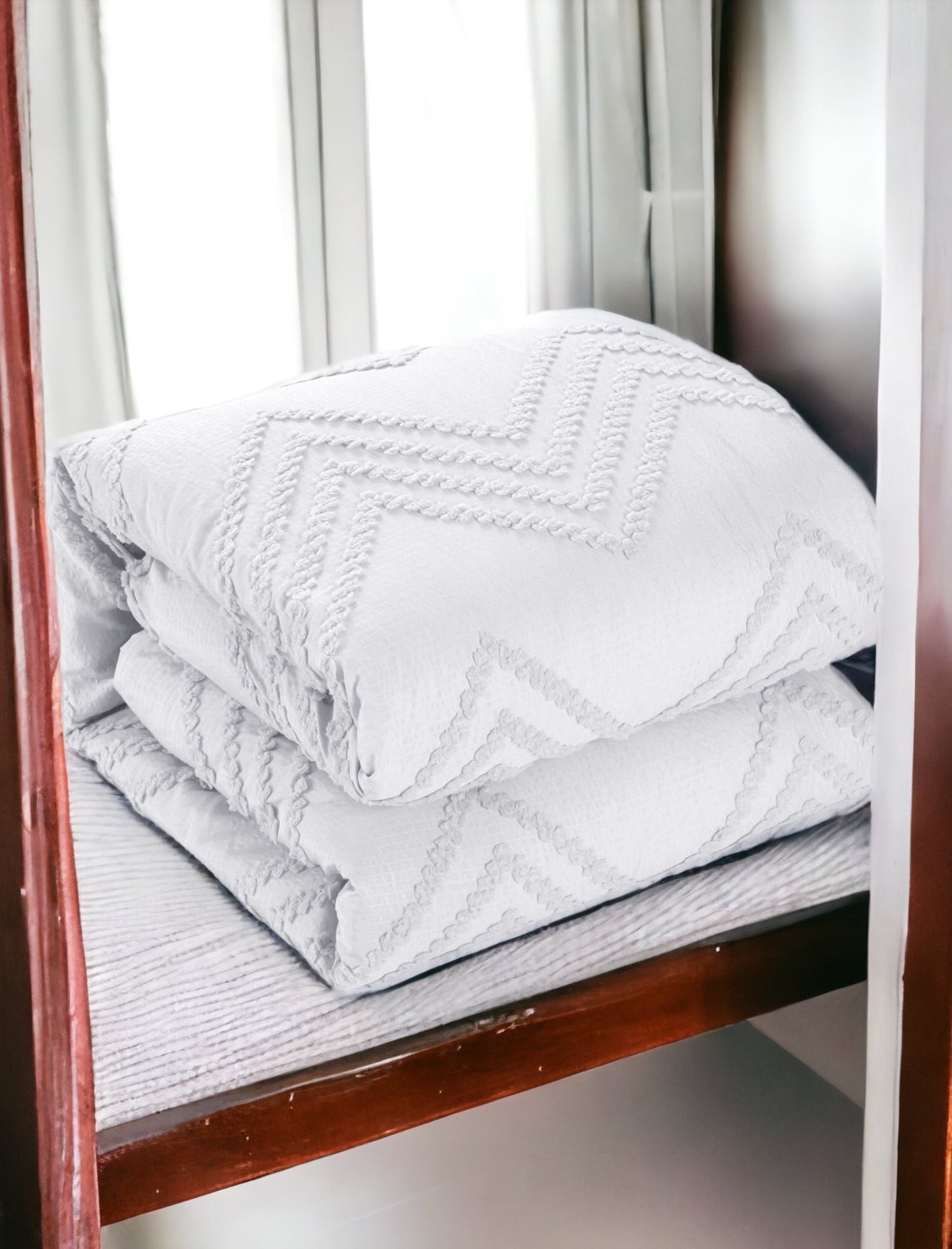 Beige Queen PolYester 180 Thread Count Washable Duvet Cover Set