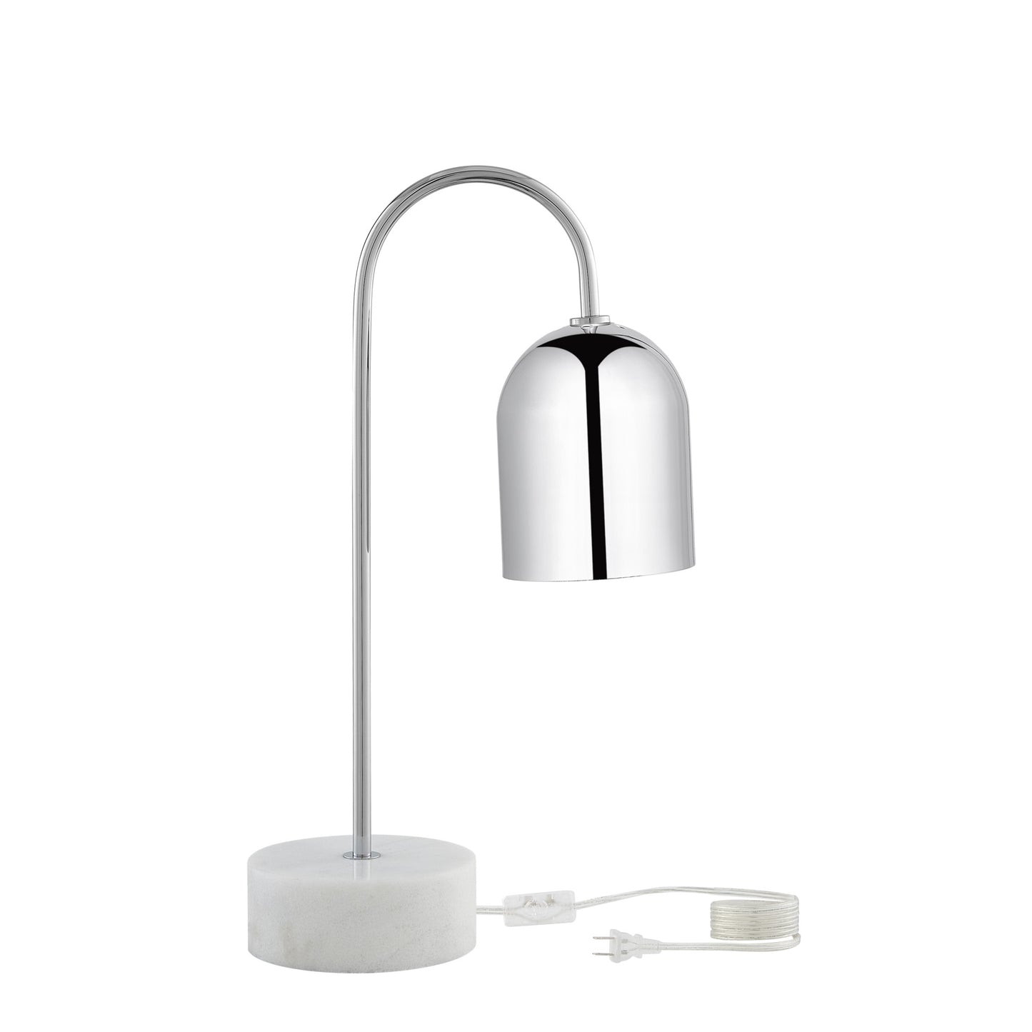 21" Black Iron Desk Table Lamp With Black Bell Shade