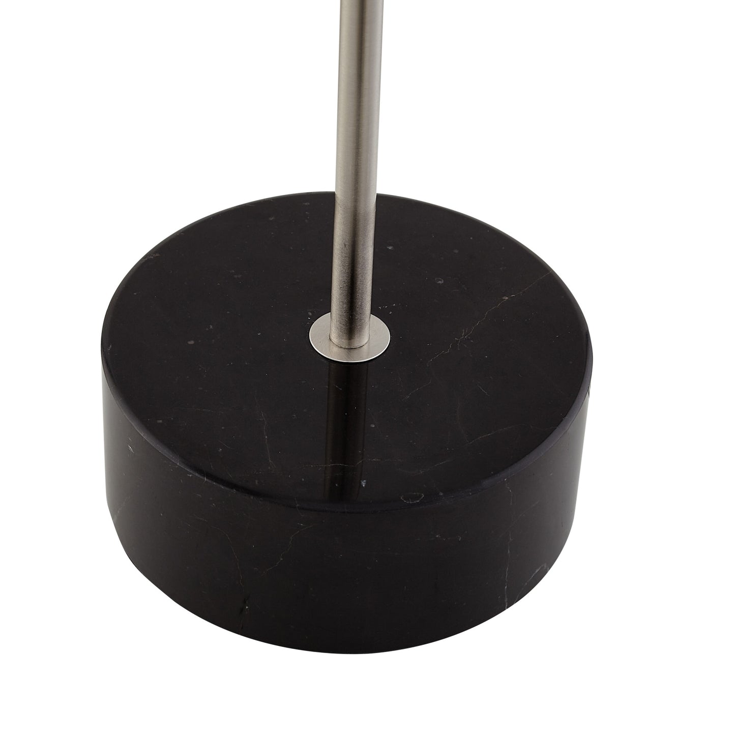 21" Black Iron Desk Table Lamp With Black Bell Shade