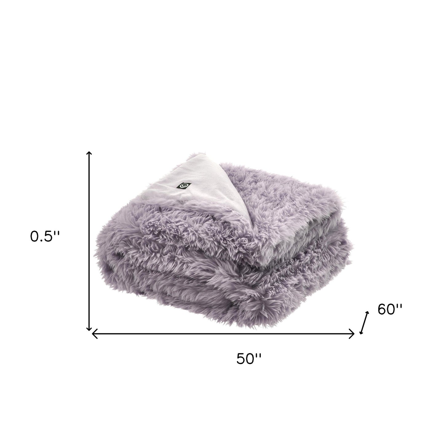 Blush Knitted PolYester Solid Color Plush Throw Blanket