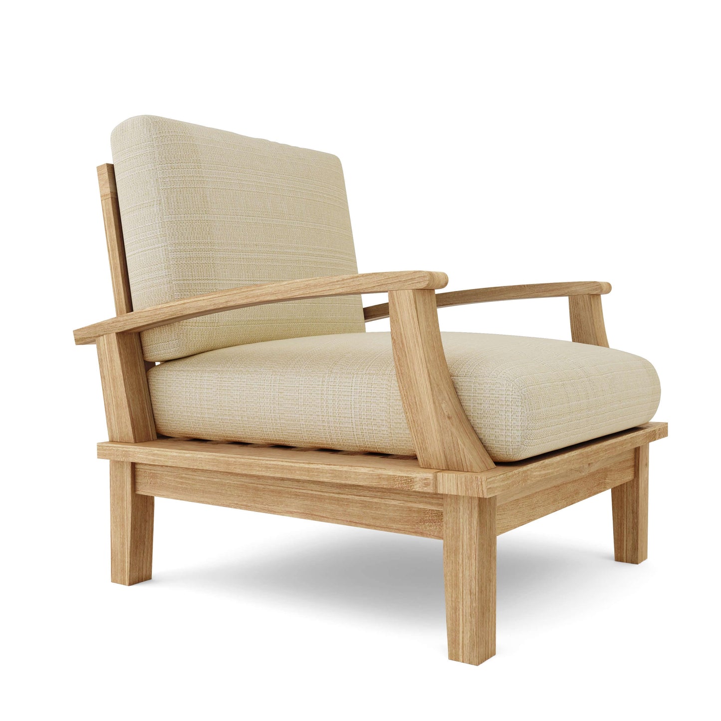 Brianna Deep Seating Armchair + Cushion Beige color cushion