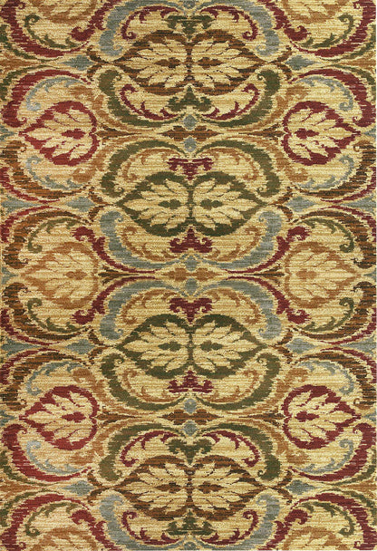 31" X 49" Gold Polypropylene Rug
