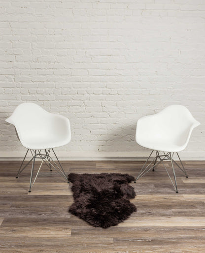 2' X 3' Dark Cream New Zealand Natural Sheepskin Rug