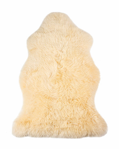 2' X 3' Dark Cream New Zealand Natural Sheepskin Rug