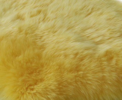 2' X 3' Dark Cream New Zealand Natural Sheepskin Rug