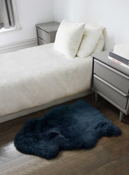 2' X 3' Dark Cream New Zealand Natural Sheepskin Rug