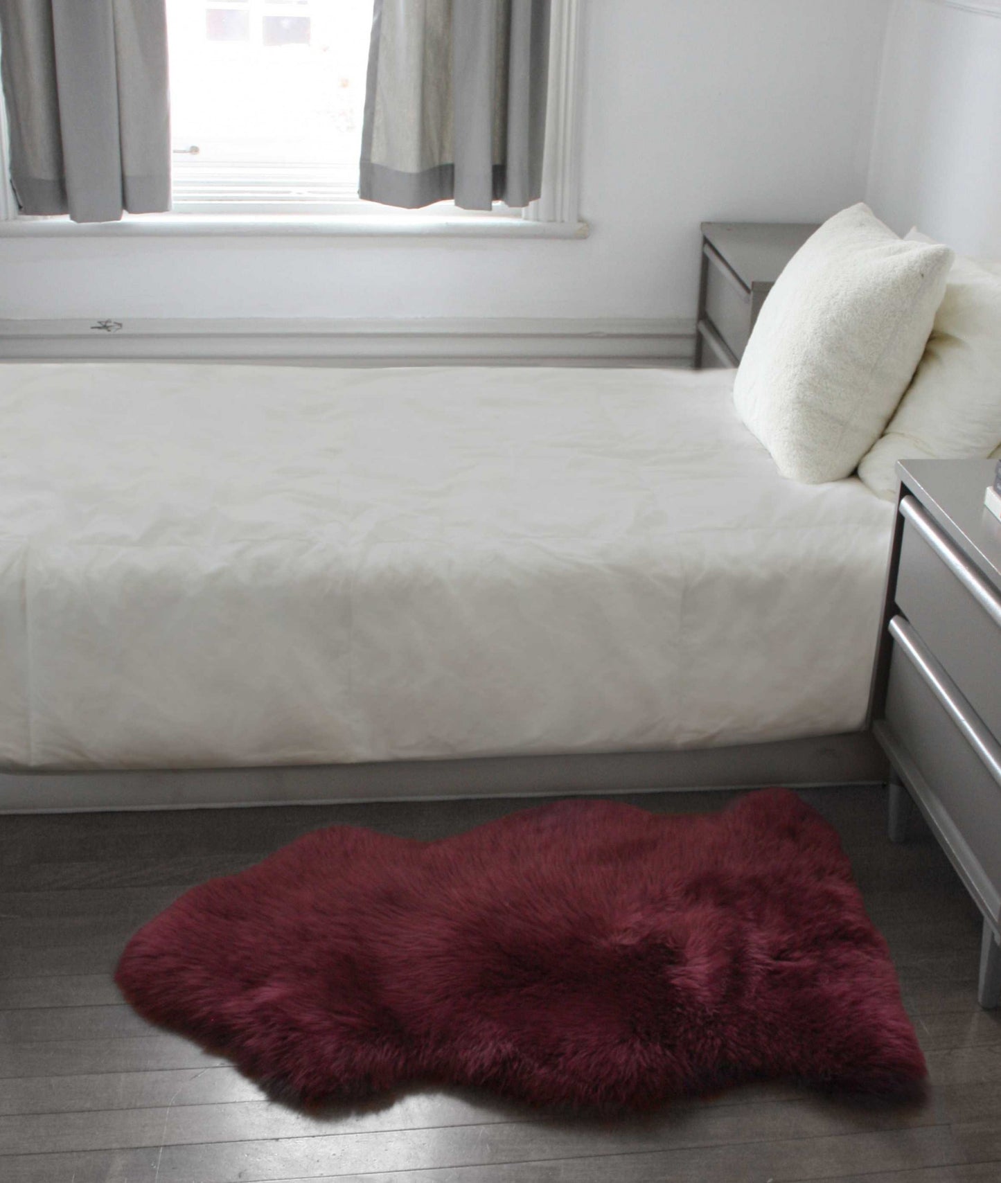 2' X 3' Dark Cream New Zealand Natural Sheepskin Rug