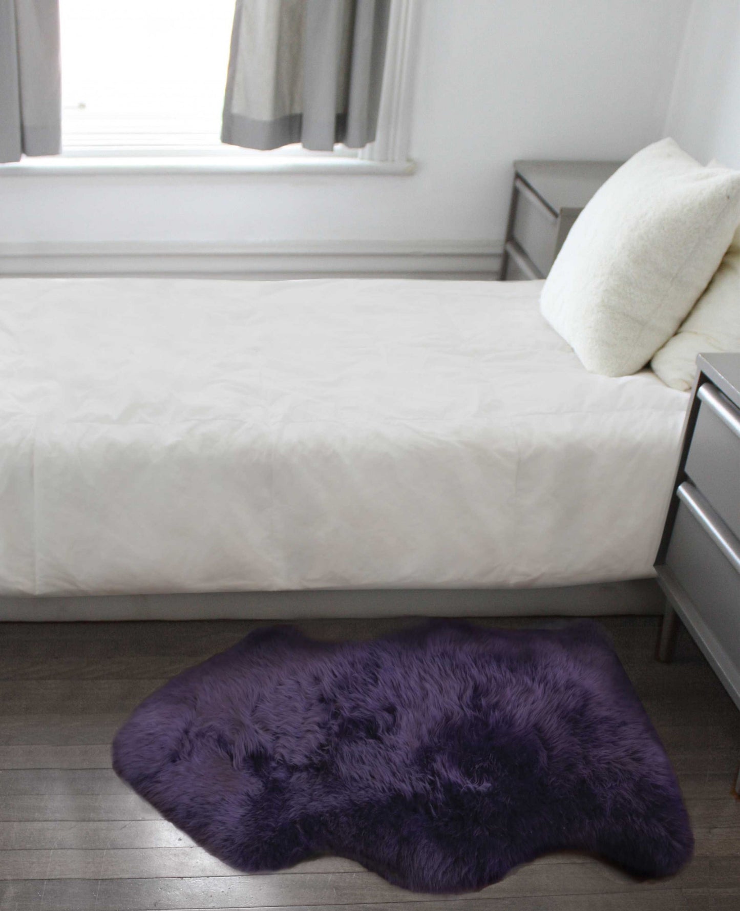 2' X 3' Dark Cream New Zealand Natural Sheepskin Rug