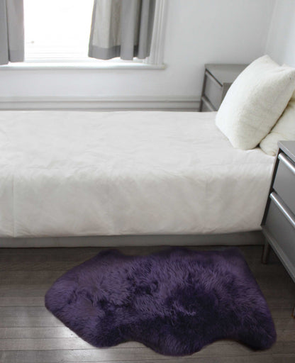 2' X 3' Dark Cream New Zealand Natural Sheepskin Rug