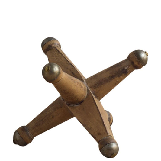 Petite Brown Wooden Jack Sculpture