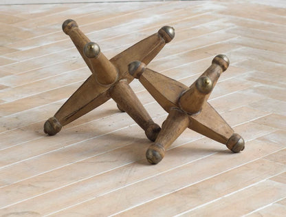 Petite Brown Wooden Jack Sculpture
