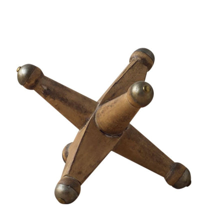 Petite Brown Wooden Jack Sculpture