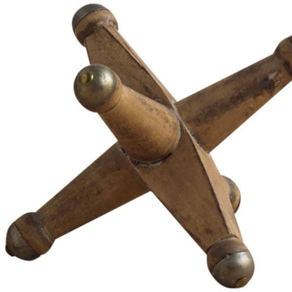 Petite Brown Wooden Jack Sculpture