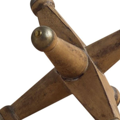 Petite Brown Wooden Jack Sculpture