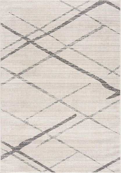 9’ x 13’ Gray Modern Abstract Pattern Area Rug