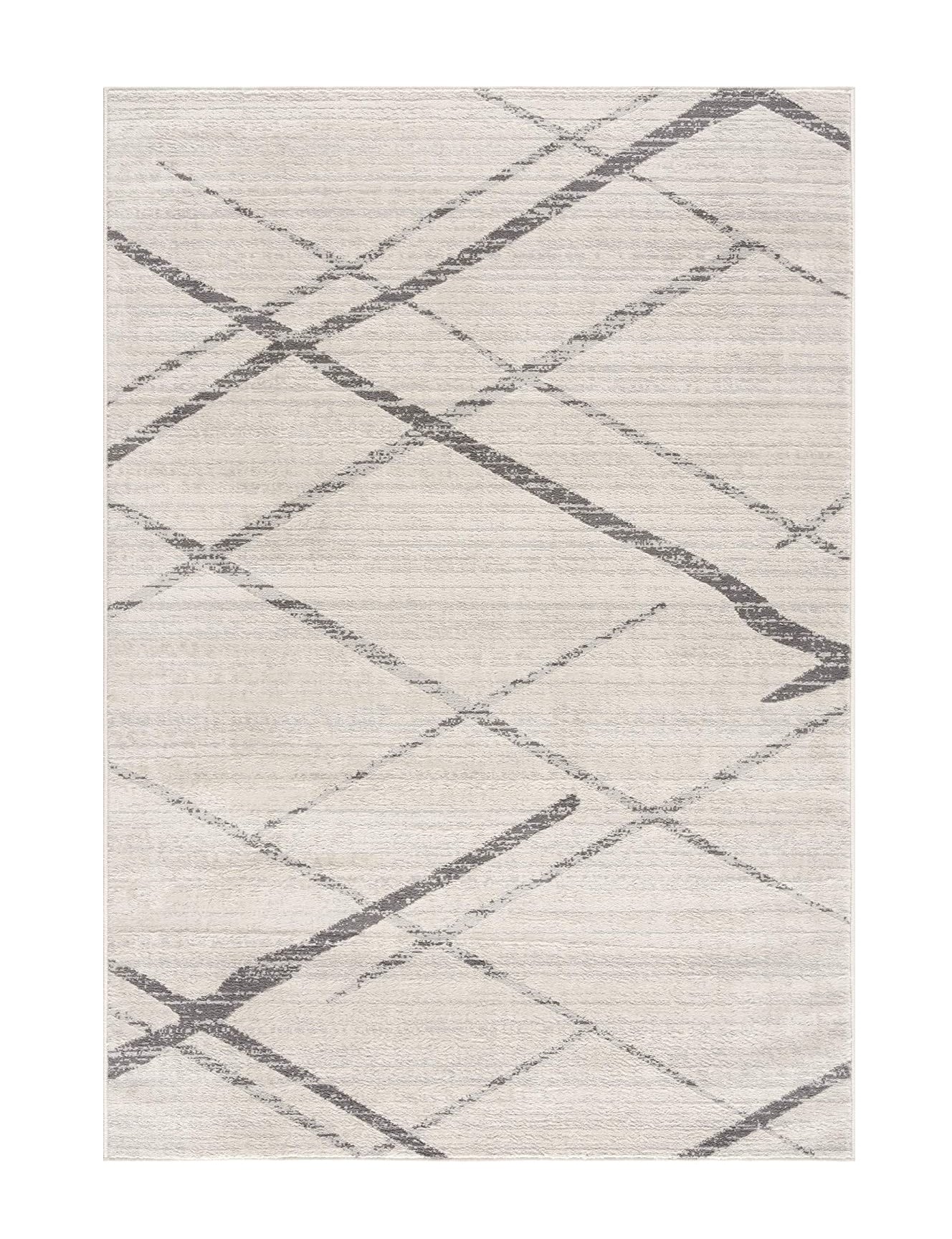 9’ x 13’ Gray Modern Abstract Pattern Area Rug