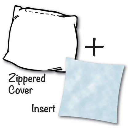 17" X 17" Turquoise Zippered Polka Dots Throw Indoor Outdoor Pillow