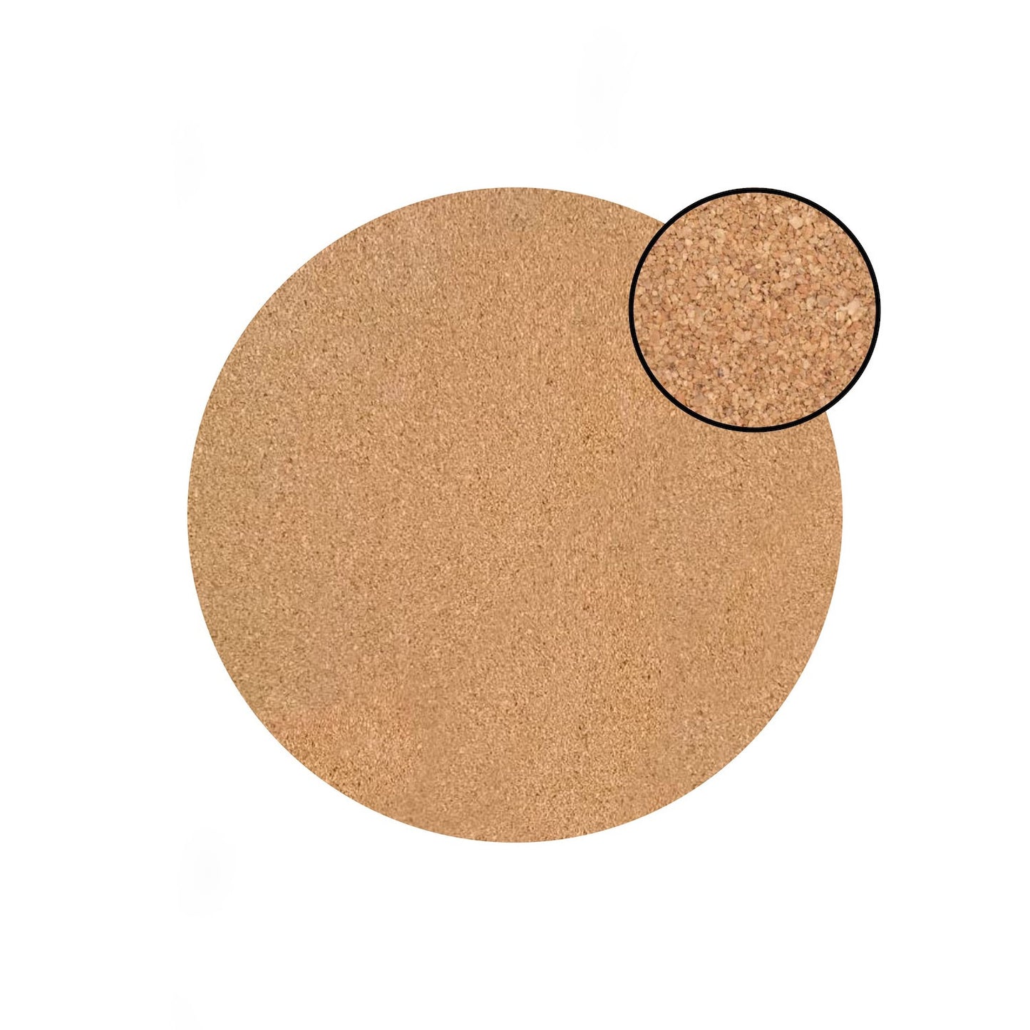 Set of Two Gold Swirl Cork Round Indoor Outdoor Placemats
