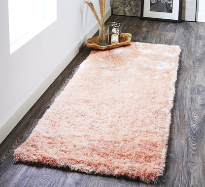 2' X 3' Black Shag Tufted Handmade Area Rug