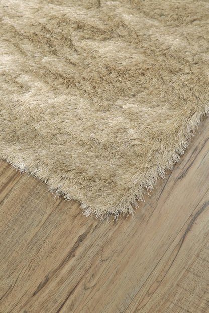 2' X 3' Black Shag Tufted Handmade Area Rug