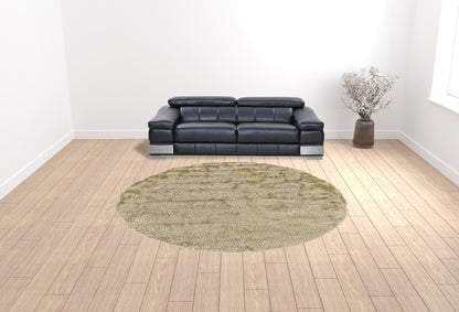 2' X 3' Black Shag Tufted Handmade Area Rug
