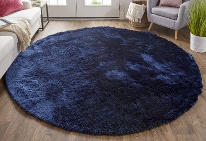 2' X 3' Black Shag Tufted Handmade Area Rug