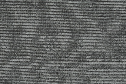 4' X 6' Gray And Black Hand Woven Area Rug