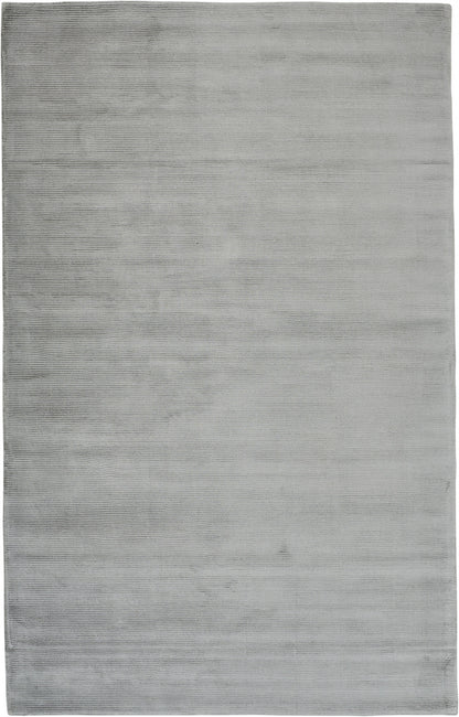 4' X 6' Gray And Black Hand Woven Area Rug