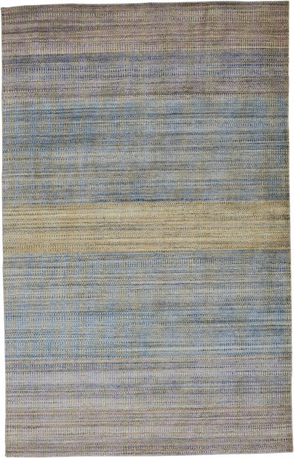 2' X 3' Gold Ivory And Gray Abstract Stain Resistant Area Rug