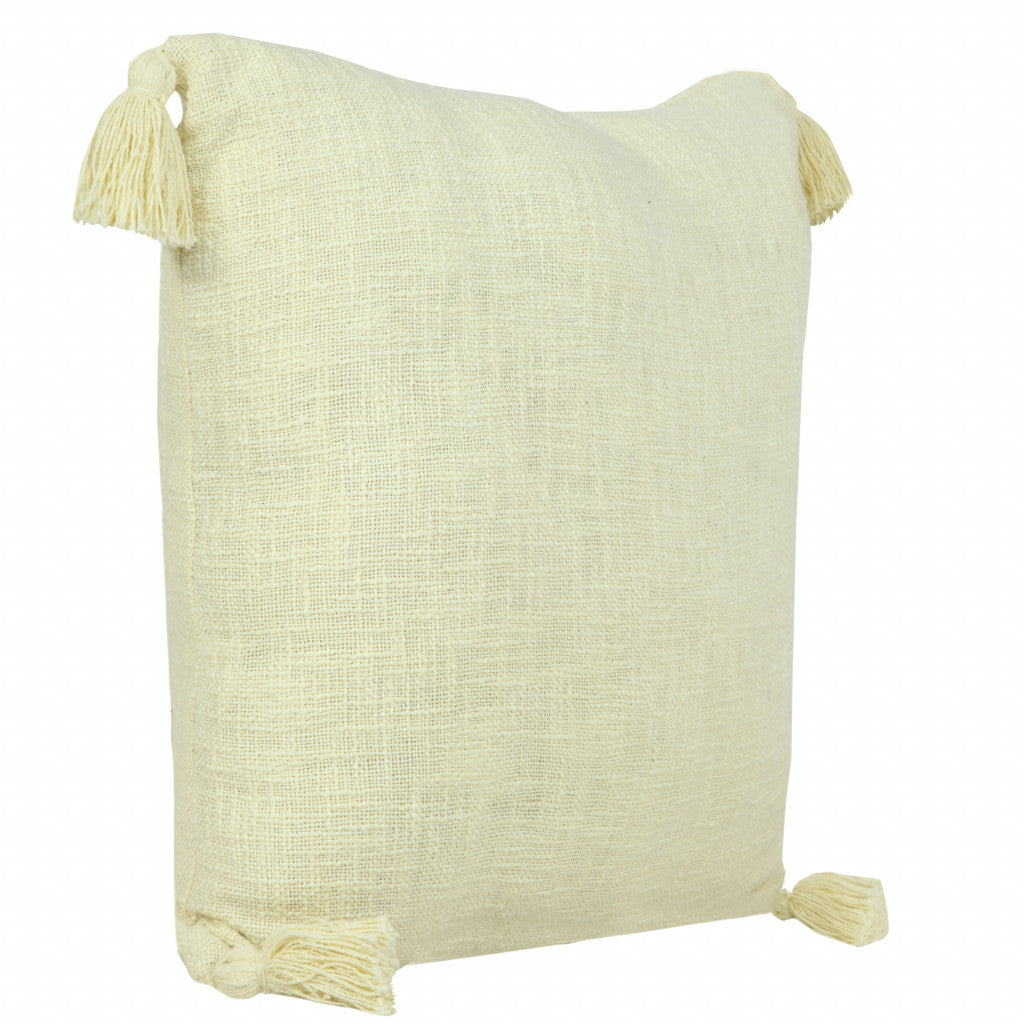 14" X 36" Jet Black 100% Cotton Zippered Pillow