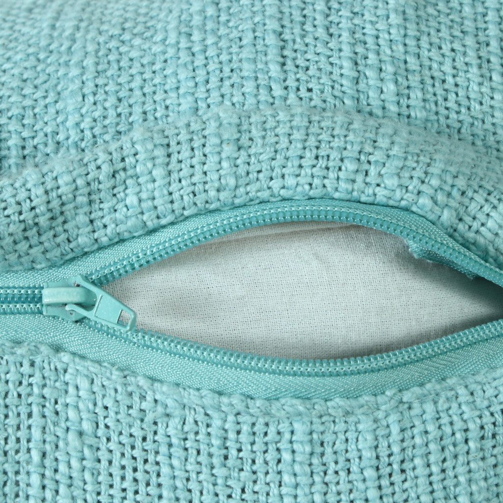 20" X 20" Micro Gray 100% Cotton Zippered Pillow