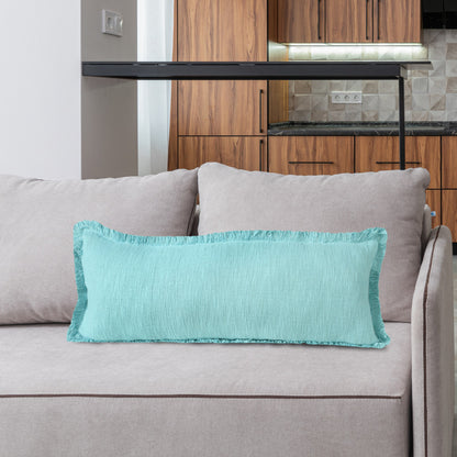 20" X 20" Micro Gray 100% Cotton Zippered Pillow