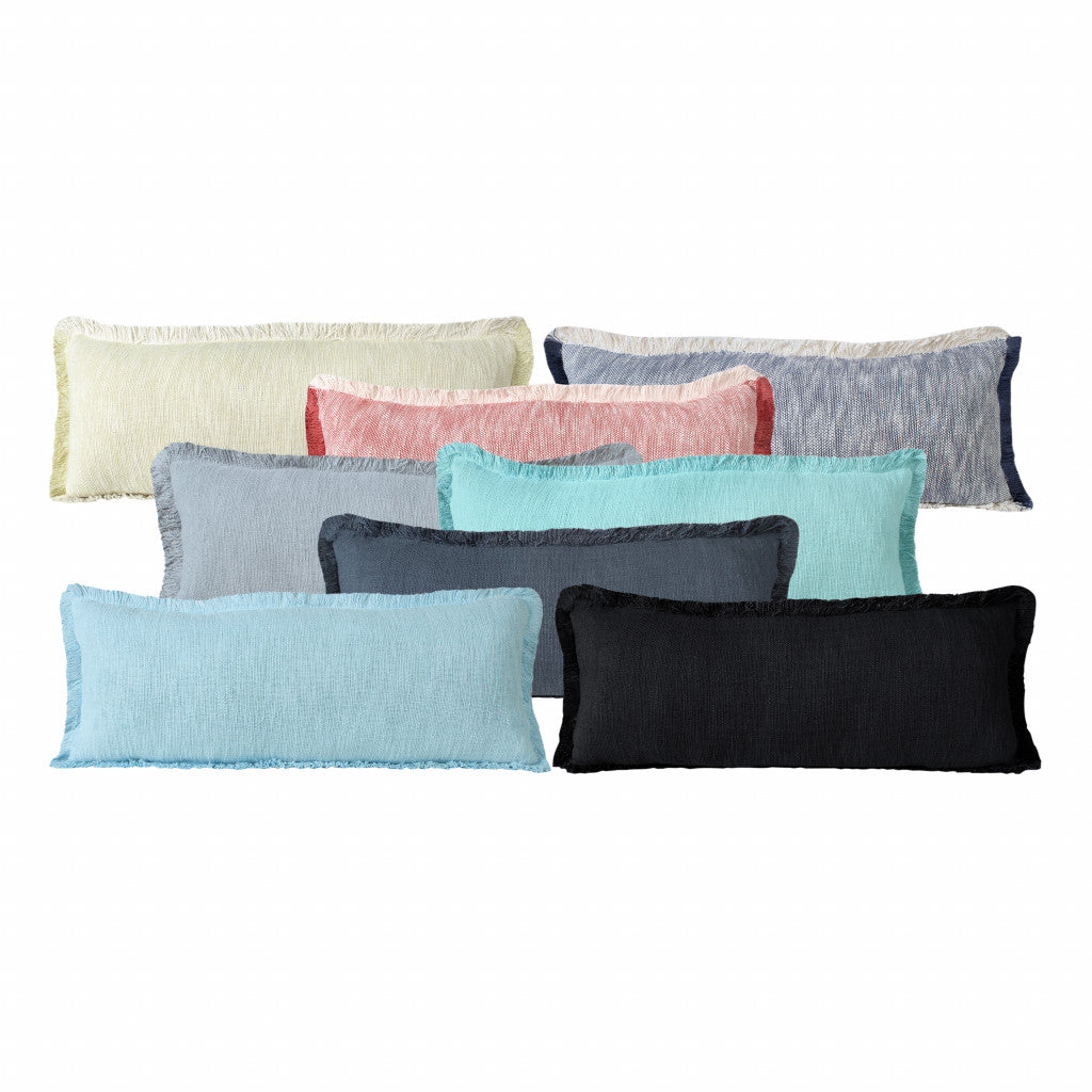 20" X 20" Micro Gray 100% Cotton Zippered Pillow