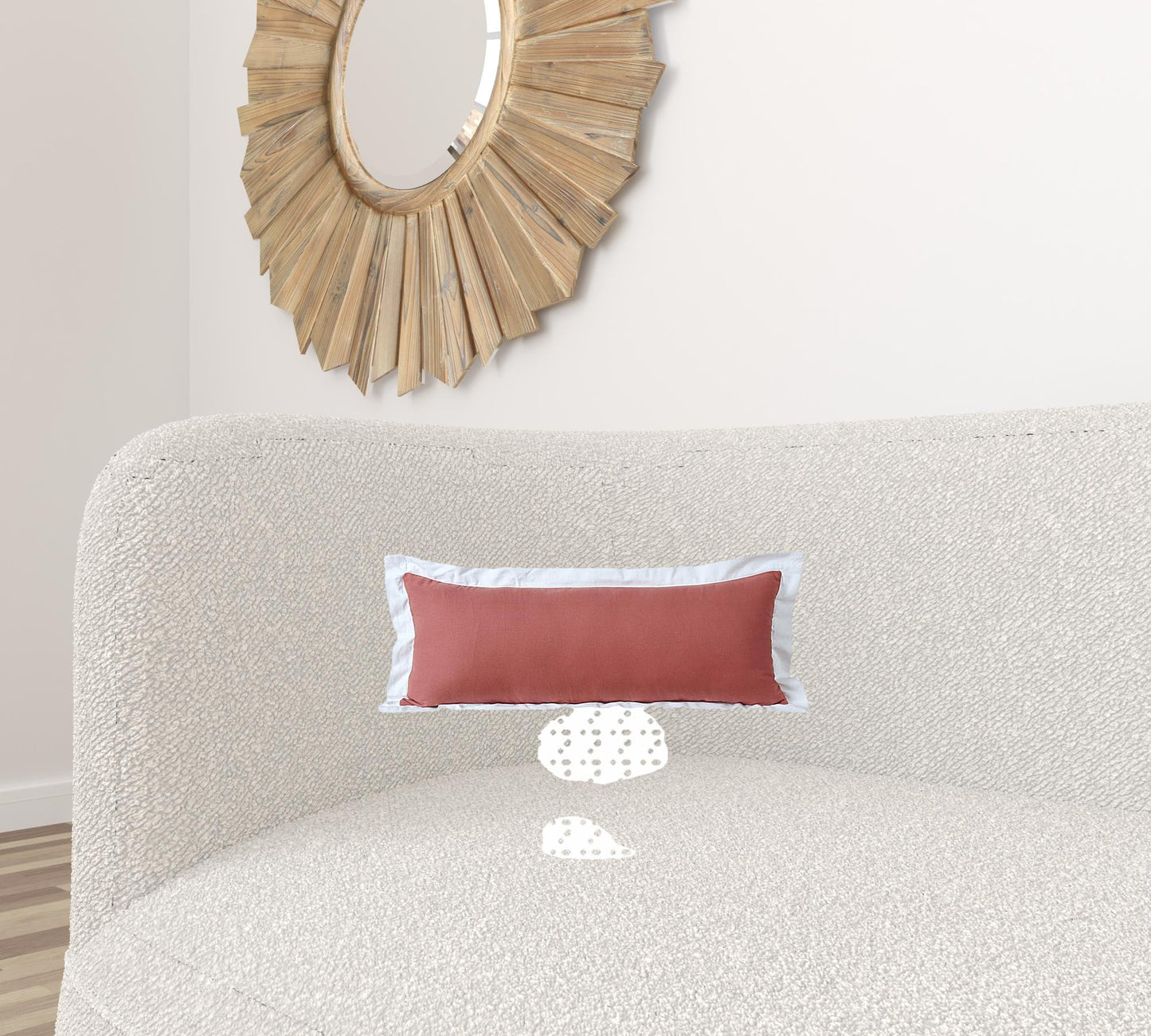 20" X 20" White And Black 100% Cotton Geometric Zippered Pillow