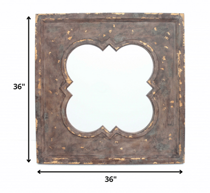 Bronze Square Accent Mirror