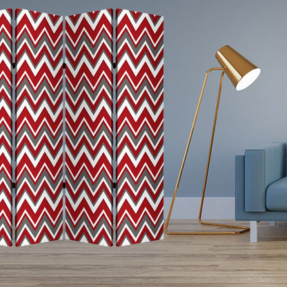 84" X 84" Mlti Color Wood Canvas  Screen