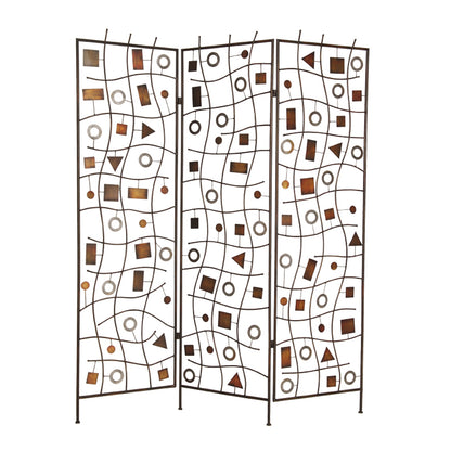 63" X 72" Bronze Metal Morton  Screen