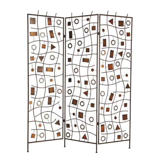 63" X 72" Bronze Metal Morton  Screen