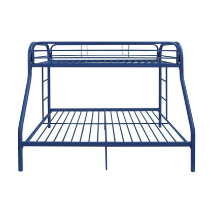 Black Twin Over Full Contemporary Metal Bunk Bed