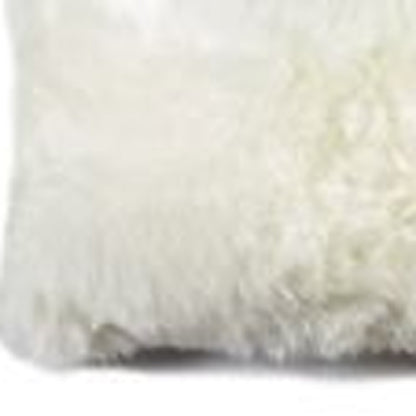 12" X 20" X 5" Natural Sheepskin  Pillow