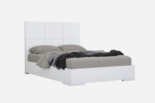 King White Bed