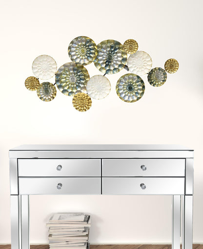 Chic Textured Metal Wall Decor