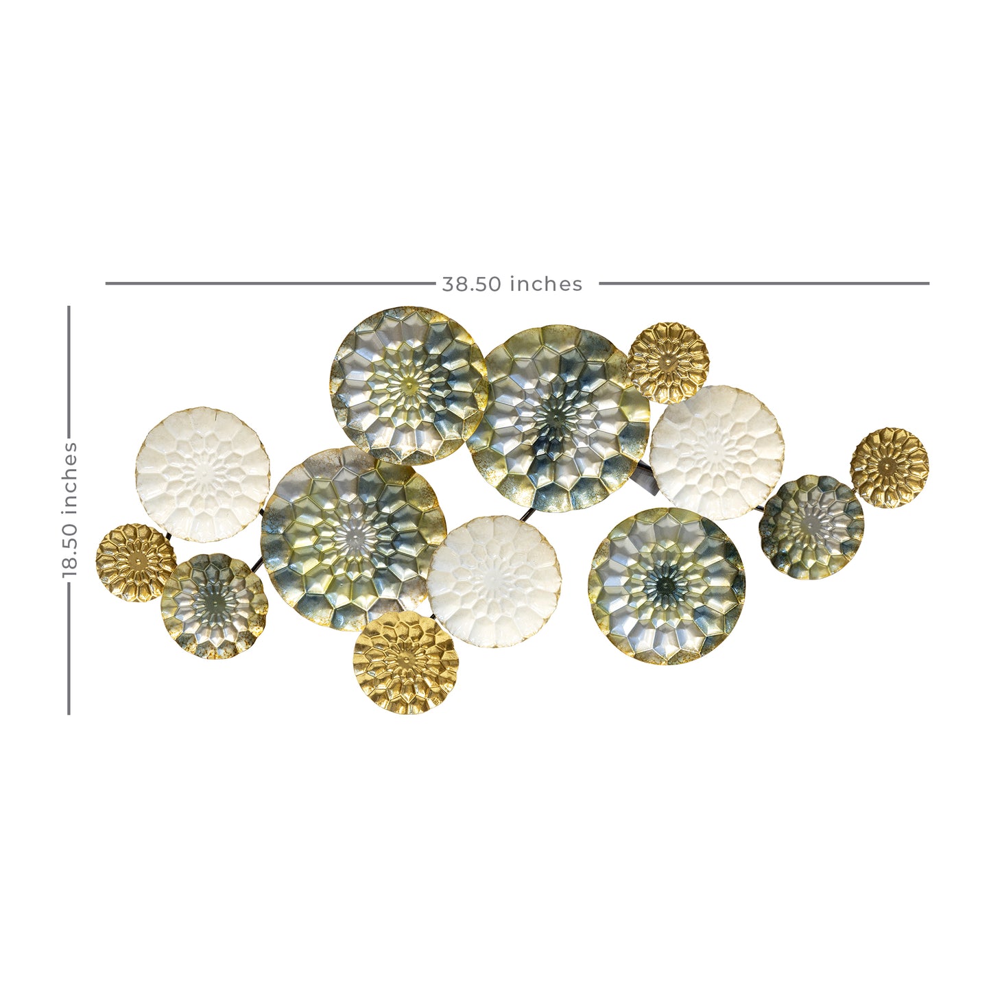 Chic Textured Metal Wall Decor