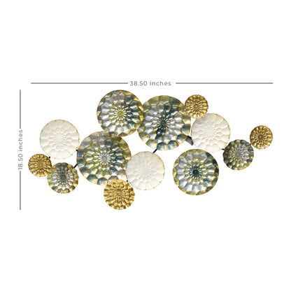 Chic Textured Metal Wall Decor