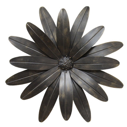 Gold Industrial Flower Metal Wall Decor