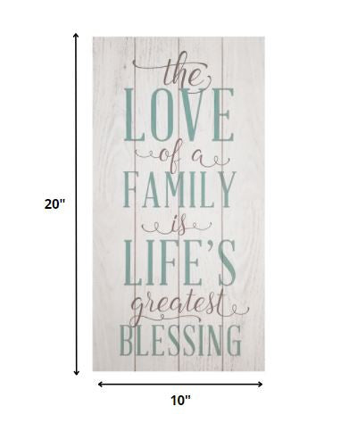 Rustic The Love Of Family Wall Art