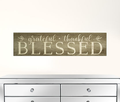 Grateful  Thankful  Blessed Wooden Wall Decor