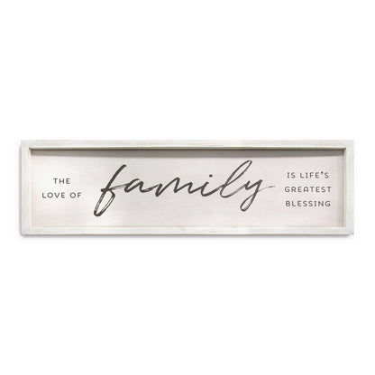 Family Is Life's Greatest Blessings Black And White Wall Art