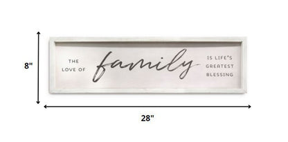 Family Is Life's Greatest Blessings Black And White Wall Art